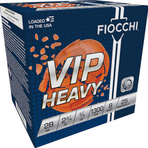 Fiocchi 28VIPH8 Exacta Target VIP Heavy 28 Gauge 2.75" 3/4 oz 8 Shot 25 Per Box/ 10 Case