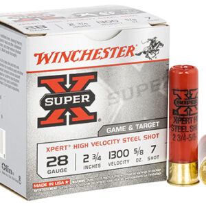 Winchester Ammo WE28GT7 Super X Xpert High Velocity 28 Gauge 2.75" 5/8 oz 7 Shot 25 Per Box/ 10 Case