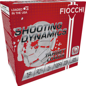 Fiocchi 12SD78H75 Shooting Dynamics Target 12 Gauge 2.75" 7/8 oz 7.5 Shot 25 Per Box/ 10 Case