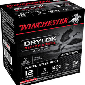 Winchester Ammo XSV123BB Drylok Super Steel Magnum 12 Gauge 3" 1 1/4 oz BB Shot 25 Per Box/ 10 Case
