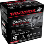 116956 Winchester Ammo XSV1234 Drylok Super Steel Magnum 12 Gauge 3" 1 1/4 oz 4 Shot 25 Per Box/ 10 Case