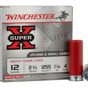 Winchester Ammo XU12H4 Super X Heavy Game Load 12 Gauge 2.75" 1 1/8 oz 4 Shot 25 Per Box/ 10 Case