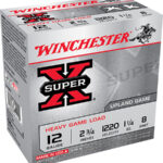 116971 Winchester Ammo XU12SP8 Super X Heavy Game Load 12 Gauge 2.75" 1 1/4 oz 8 Shot 25 Per Box/ 10 Case