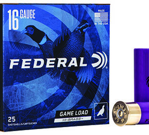 Federal H1634 Game-Shok High Brass 16 Gauge 2.75" 1 1/8 oz 4 Shot 25 Per Box/ 10 Case