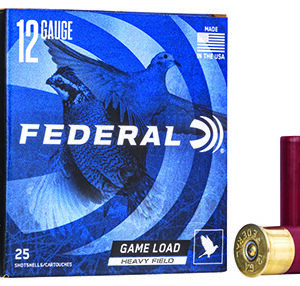 Federal H1238 Game-Shok Heavy Field 12 Gauge 2.75" 1 1/8 oz 8 Shot 25 Per Box/ 10 Case