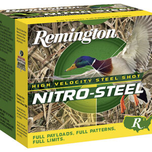 Remington Ammunition 20658 Nitro-Steel High Velocity 12 Gauge 2.75" 1 1/4 oz 4 Shot 25 Per Box/ 10 Cs