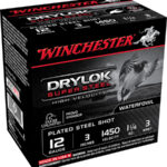 117174 Winchester Ammo SSH1233 Drylok Super Steel High Velocity 12 Gauge 3" 1 1/4 oz 3 Shot 25 Per Box/ 10 Case