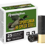 117194 1 Remington Ammunition 20936 Sportsman Hi-Speed Steel 12 Gauge 2.75" 1 1/8 oz 4 Shot 25 Per Box/ 10 Cs