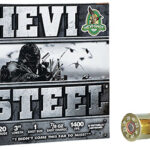 117461 HEVI-Shot HS62001 HEVI-Steel 20 Gauge 3" 7/8 oz 1 Shot 25 Per Box/ 10 Case