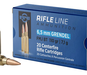 PPU PP6GF Standard Rifle  6.5 Grendel 110 gr Full Metal Jacket Boat Tail 20 Per Box/ 25 Case