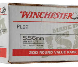 Winchester Ammo WM193200 USA  5.56x45mm NATO 55 gr Full Metal Jacket 200 Per Bx/ 4 Case Value Pack