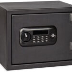 118535 Bulldog BD1090F Digital Fire Safe Vault Keypad/Key Entry Black Steel 12" x 15" x 12"