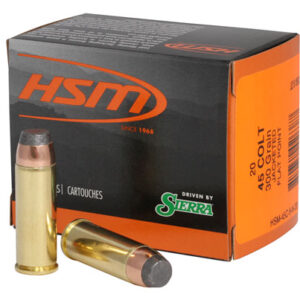HSM 45C9N20 Pro Pistol  45 Colt 300 gr Jacketed Soft Point 20 Per Box/ 20 Case