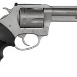 119797 Charter Arms 74042 Pitbull 40 S&W 5 Shot 4.20" Matte Stainless Steel Barrel, Cylinder & Frame w/Black Finger Grooved Rubber Grip