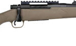 120469 Mossberg 28051 Patriot 450 Bushmaster Caliber with 3+1 Capacity, 16.25" Threaded/Fluted Barrel, Matte Blued Metal Finish & Flat Dark Earth Synthetic Stock Right Hand (Full Size)