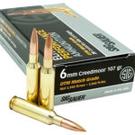 120534 Sig Sauer E6MMCM220 Marksman Elite 6mm Creedmoor 107 gr Open Tip Match 20 Per Box/ 10 Case