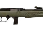 120776 Rossi RS22L1811OD RS22 Semi-Auto 22 LR Caliber with 10+1 Capacity, 18" Barrel, Matte Black Metal Finish & Monte Carlo OD Green Synthetic Stock Right Hand (Full Size)