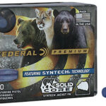 121127 Federal P9SHC1 Premium 9mm Luger +P 147 gr Solid Core Synthetic Flat Nose 20 Per Box/ 10 Case