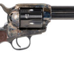 121392 Taylors & Company 550812 Smoke Wagon 45 Colt (LC) Caliber with 4.75" Blued Finish Barrel, 6rd Capacity Blued Finish Cylinder, Color Case Hardened Finish Steel Frame & Checkered Walnut Grip