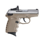 121480 SCCY Industries CPX1TTDERD CPX-1 RD 9mm Luger Caliber with 3.10" Barrel, 10+1 Capacity, Flat Dark Earth Finish Frame, Stainless Steel Slide & Polymer Grip Includes Crimson Trace CTS-1500 Red Dot