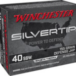 121890 Winchester Ammo W40SWST Silvertip 40 S&W 155 gr Silvertip Jacket Hollow Point 20 Per Box/ 10 Case