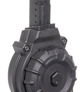 ProMag DRMA12 Standard  50rd Drum 9mm Luger Fits AR-15 Compatible w/ Glock Style Mags Black DuPont Zytel Polymer