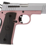 123270 Citadel CIT380ROSE M1911 Baby Compact Frame 380 ACP 7+1, 3.75" Stainless Steel Barrel, Silver Serrated Steel Slide, Rose Cerakote Aluminum Frame w/Beavertail, Ambidextrous