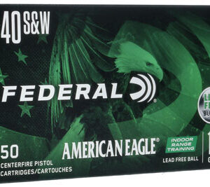 Federal AE40LF1 American Eagle Indoor Range Training 40 S&W 120 gr Lead Free IRT 50 Per Box/ 10 Case