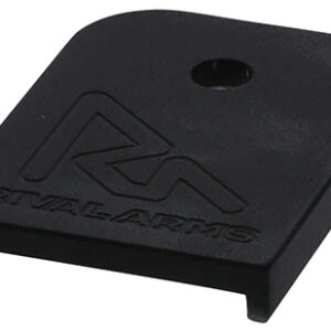Rival Arms RA70G001A Mag Baseplate  9mm Luger/40 S&W/357 Sig, Compatible w/Glock (except 36/42/43/48), Black Aluminum
