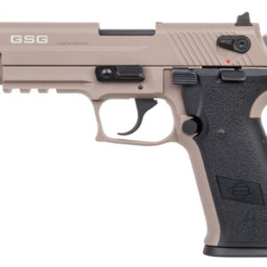 GSG GERG2210FFT FireFly  22 LR 10+1 4" Tan Steel Barrel, Serrated Slide, Zinc Alloy w/Accessory Rail Frame, Black Polymer Grip