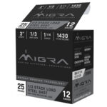 126266 Migra Ammunitions M12S13 Staxd 12 Gauge 3" 1 1/4 oz 1/3 Shot 25 Per Box/ 10 Case