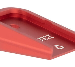 Strike Industries GALBPRED Base Plate  Compatible w/Glock Except 20/21/26/27/33/39, Red Aluminum