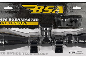 BSA 45039X40AOWRTB Sweet 450 Bushmaster Matte Black 3-9x40mm AO 1" Tube 30/30 Reticle Features Weaver Rings