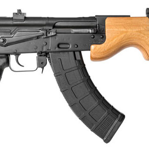 Century Arms Micro Draco 7.62 x 39mm pistol with wood handguard and black receiver