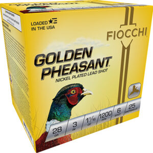 Fiocchi 283GP6 Golden Pheasant Extrema 28 Gauge 3" 11/16 oz 6 Shot 25 Per Box/ 10 Case