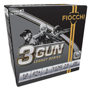 Fiocchi 12DL3G75 3-Gun Match Legacy Series 12 Gauge 2.75" 1 oz 7.5 Shot 25 Per Box/ 10 Case