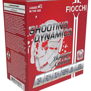 Fiocchi 12SDHV8 Shooting Dynamics Target 12 Gauge 2.75" 1 1/8 oz 8 Shot 25 Per Box/ 10 Case