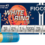 129261 Fiocchi 12WRNL75 Exacta Target White Rino Lite 12 Gauge 2.75" 1 1/8 oz 7.5 Shot 25 Per Box/ 10 Case