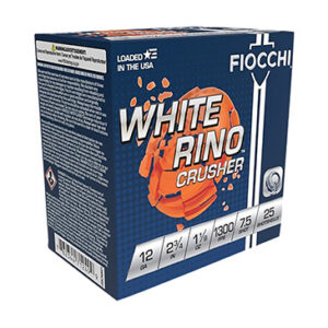Fiocchi 12WRCRS7 Exacta Target White Rino Crusher 12 Gauge 2.75" 1 1/8 oz 7.5 Shot 25 Per Box/ 10 Case