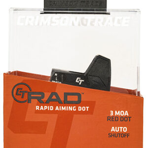 Crimson Trace 0101780 RAD  Matte Black 1x 24mm x 15.5mm 3 MOA Red Dot Reticle 3 MOA Dot Full Sized Handguns