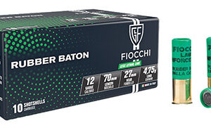 Fiocchi 12LEBA10 Rubber Baton Home Defense 12 Gauge 2.75" 1 oz Slug Shot 10 Per Box/ 25 Case