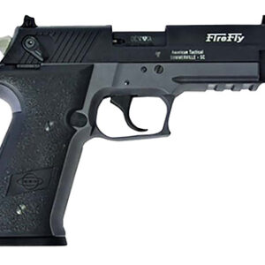 GSG GERG2210TFFS FireFly  22 LR 10+1 4" Steel/Threaded Barrel, Black Serrated Slide, Smoke Zinc Alloy w/Accessory Rail Frame, Black Polymer Grip