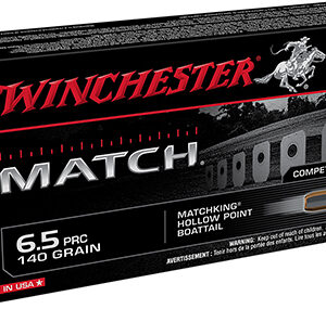 Winchester Ammo S65PM Match  6.5 PRC 140 gr Sierra MatchKing BTHP 20 Per Box/ 10 Case