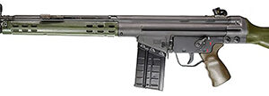 PTR PTR-91 GI .308 Win rifle with 18 inch tapered barrel and green synthetic stock