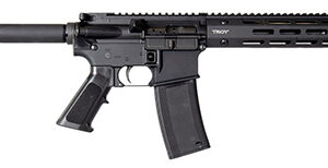 Troy Ind SPSTCA310BTB1 A3  223 Rem Caliber with 10.50" Barrel, 30+1 Capacity, Black Metal Finish, Fixed Pistol Grip Stock & Black Polymer Grip Right Hand