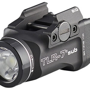 Streamlight 69401 TLR-7 Sub Gun Light  Black Anodized 500 Lumens  White LED Sig Sauer P365/P365 XL