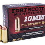 133844 Fort Scott Munitions 10MM124SCV Tumble Upon Impact (TUI) 10mm Auto 125 gr Solid Copper Spun 20 Per Box/ 25 Case