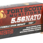 133847 Fort Scott Munitions 556055SCV Tumble Upon Impact (TUI) 5.56x45mm NATO 55 gr Solid Copper Spun 20 Per Box/ 25 Case