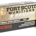 133849 Fort Scott Munitions 556062SBV1 Tumble Upon Impact (TUI) 5.56x45mm NATO 62 gr Solid Brass Spun 20 Per Box/ 25 Case