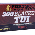 133850 Fort Scott Munitions 300115SCV Tumble Upon Impact (TUI) 300 Blackout 115 gr Solid Copper Spun 20 Per Box/ 25 Case